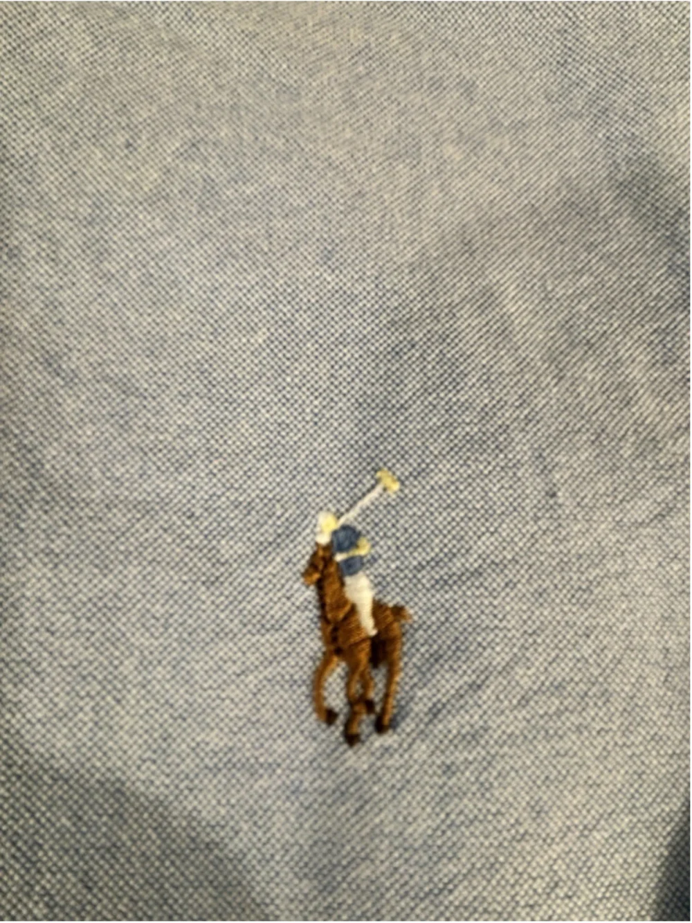 Polo Ralph Lauren 4XLT Big Tall Blue Chambray Button Down Shirt